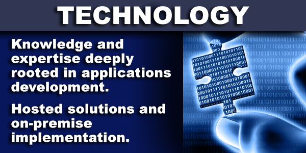Knowledge and expertise deeply rooted in applications development. Hosted solutions and on-premise implementation.